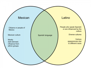 latino mexican difference between