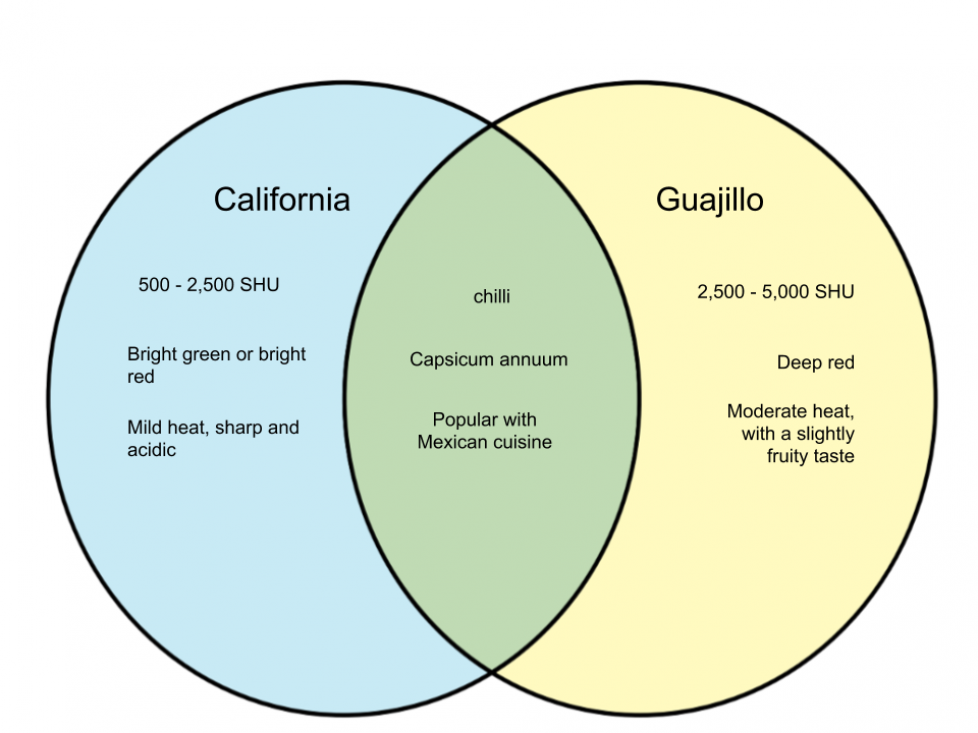 Difference Between California and Guajillo Chillies